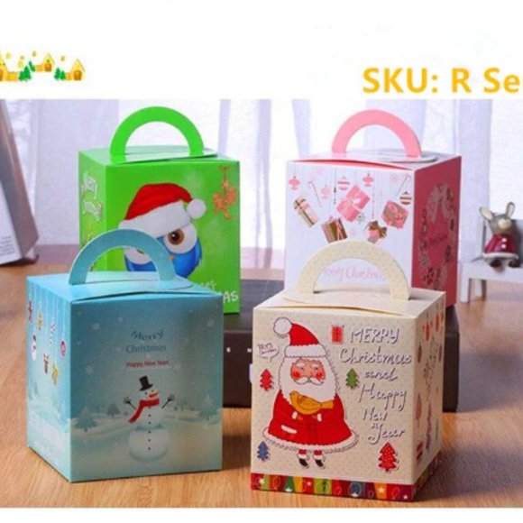 Christmas Candy Boxes Party Favor Foldable Box Merry Christmas Holiday 20PCS/SET - Picture 5 of 6